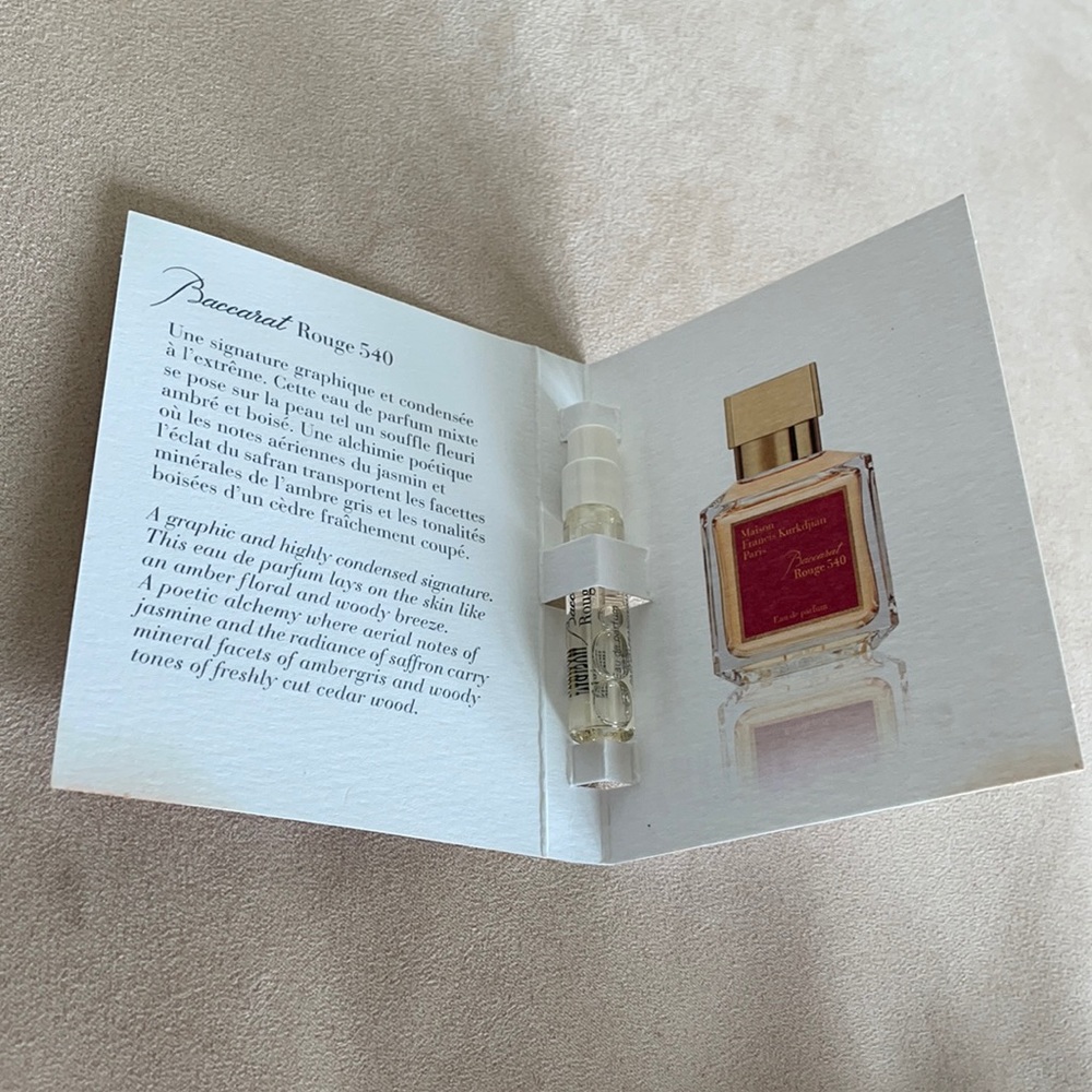 Maison Francis Kurkdjian Baccarat Rouge 540 sample
